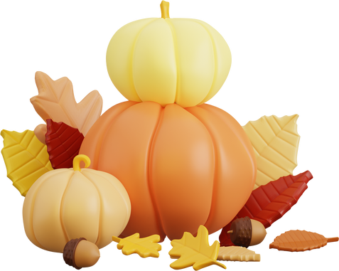 3d thanksgiving illustration